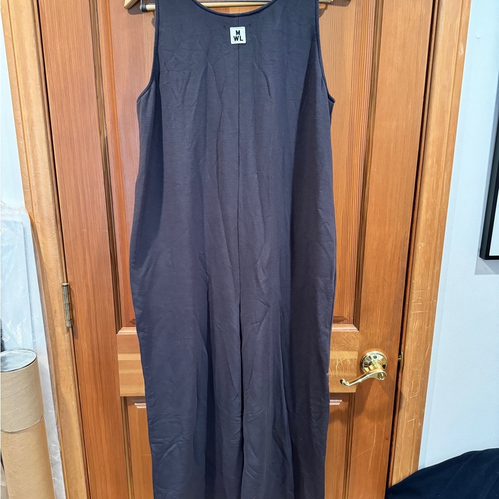 Madewell MWL Women's Black Sleeveless Cosy Overall